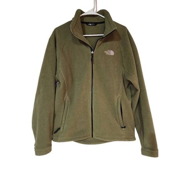 The North Face Other - The North Face army olive green Fleece Full Zip mens medium